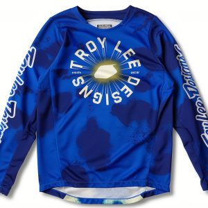 Troy Lee Designs Youth Cycling Jersey, Arrival Blue, Medium-0