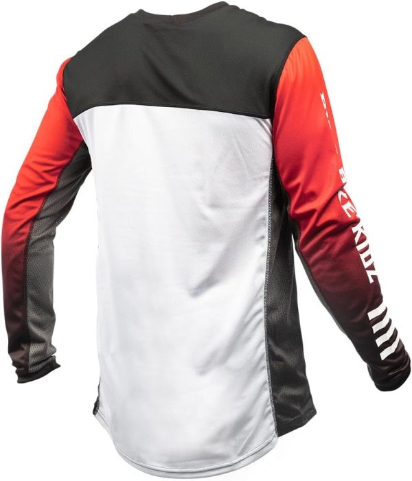 FASTHOUSE Boys Cycling Jerseys Red/Black Large-3