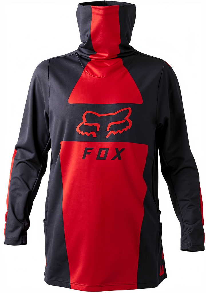 Kid wearing Fox Racing Youth Cycling Jersey on a mountain trail