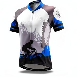 Boys Cycling Jerseys Polyester Fabric Full Zipper-0