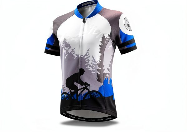 Boys Cycling Jerseys Polyester Fabric Full Zipper-0