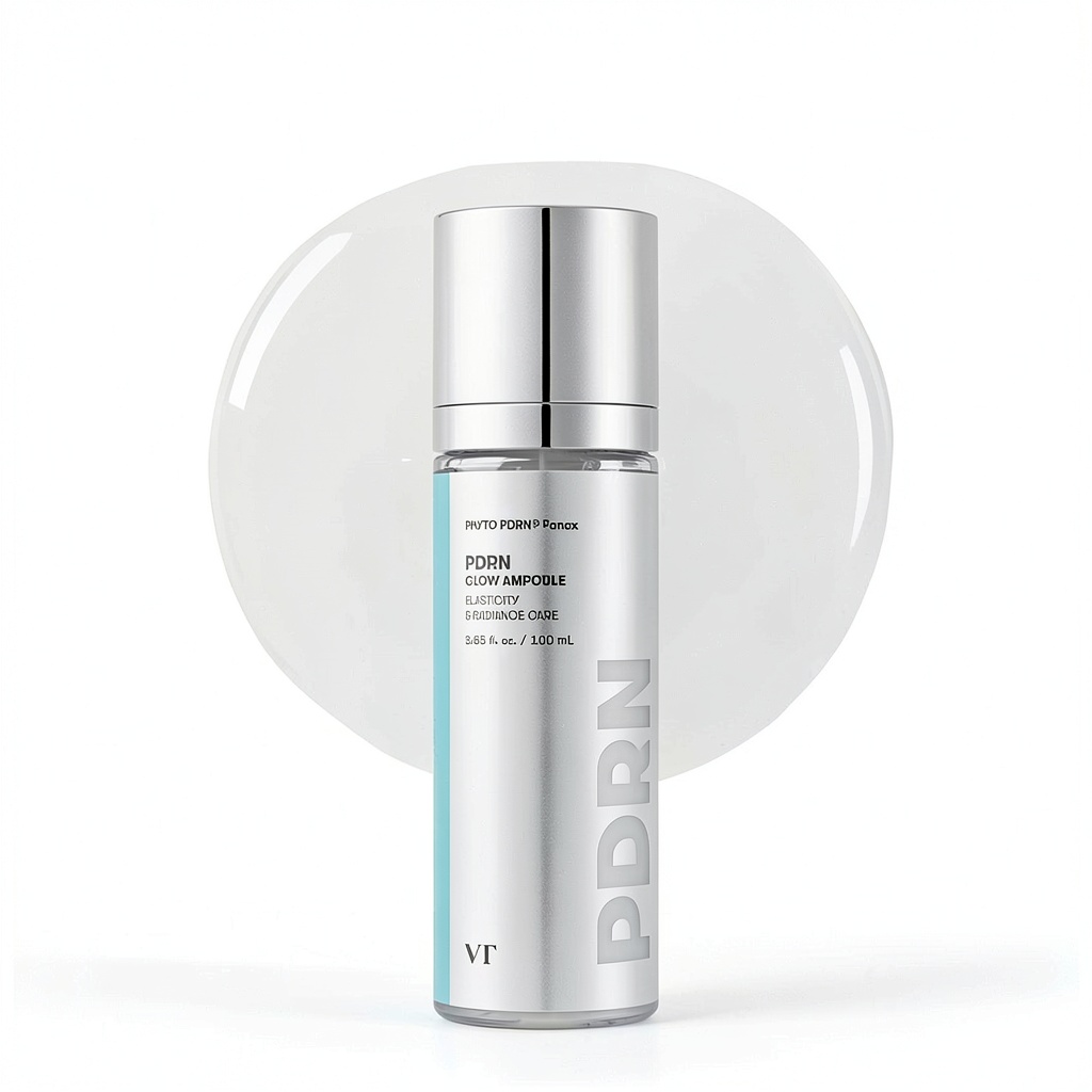 Installing Vegan PDRN Face Mist HANACOS Hydrating Spray on a wooden desk