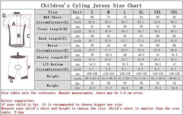 Kids Cycling Jersey Redorange Polyester Cycling-2