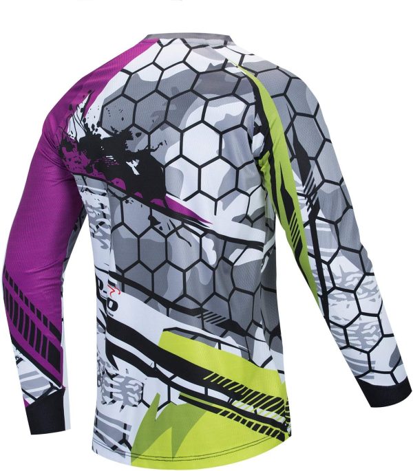 Redorange Cycling Jerseys for Men Classic V Neck-2