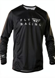 Fly Racing Boys Cycling Jersey Mesh Large Black-0