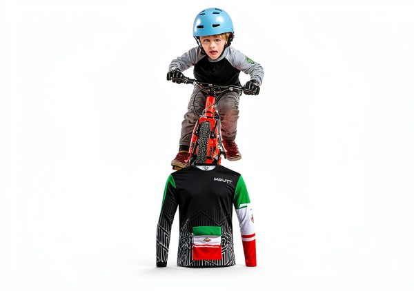 Boys Cycling Jersey ActiveKids Polyester Mesh-0