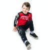 KidSport Boys Cycling Jersey Red Black Moisture Wicking Size-2