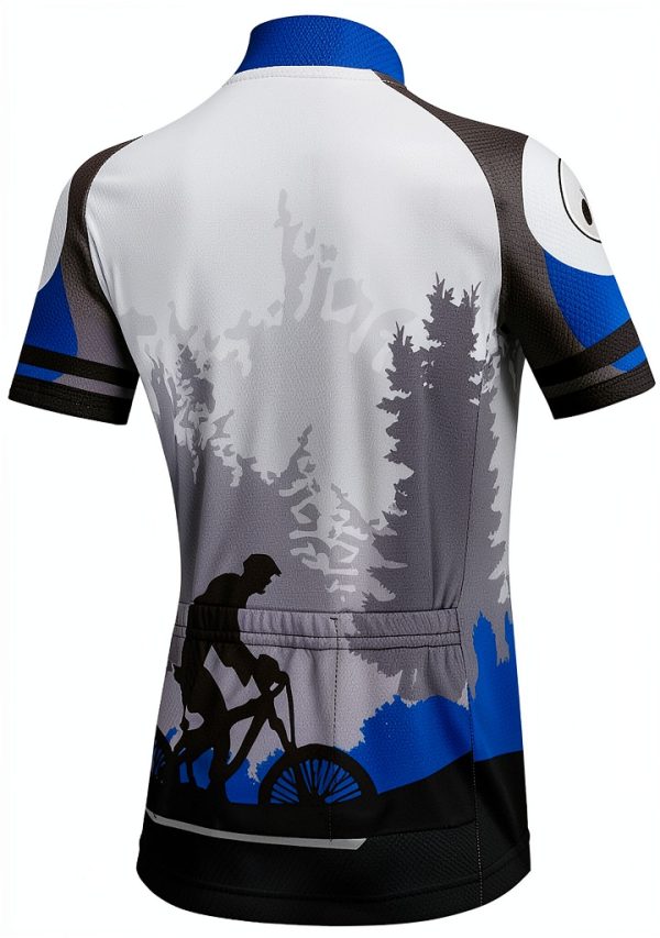 Boys Cycling Jersey redorange Polyester Full Zip-1