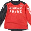 KidSport Boys Cycling Jersey Red Black Moisture Wicking Size-6