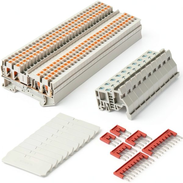 DIN Rail Block Saysurey PT Screwless Connectors 56 pcs ST2-2.5/2x2-0