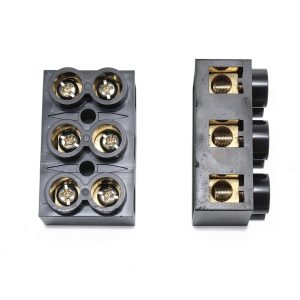 Meuey Lyot 500V 60A 3 Position Double Row Screw Terminal Block 2pcs-0