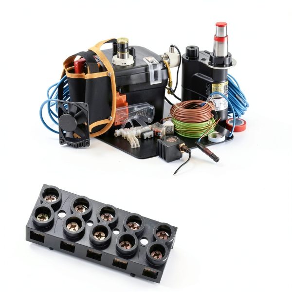 2PCS Dual Rows Terminal Block 500V 60A 5-Pos Screw Barrier by JAMHER-6