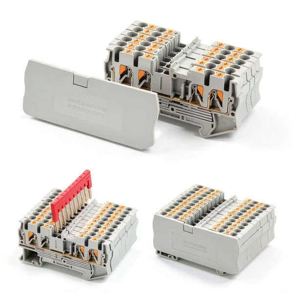 DIN Rail Block Saysurey PT Screwless Connectors 56 pcs ST2-2.5/2x2-4
