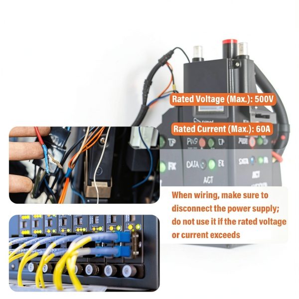 2PCS Dual Rows Terminal Block 500V 60A 5-Pos Screw Barrier by JAMHER-4