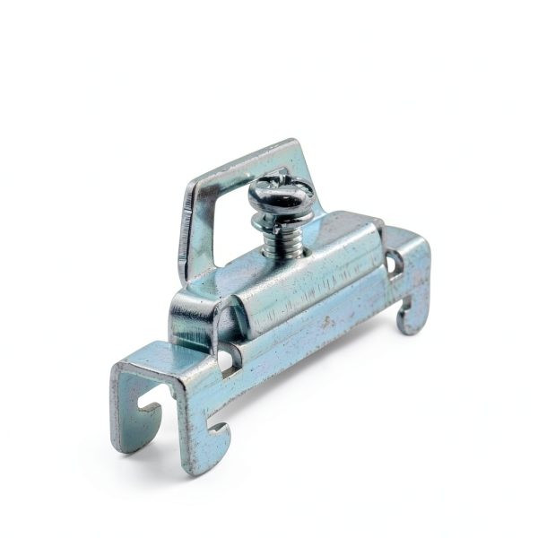 12PCS Silver Galvanized DIN Rail Mount Terminal Blocks End Stopper Screw Type Clamp DIN Rail Mount Terminal Blocks End Stopper Screw Type Clamp-3
