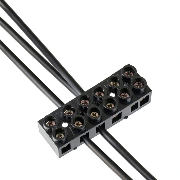2PCS Dual Rows Terminal Block 500V 60A 5-Pos Screw Barrier by JAMHER-3