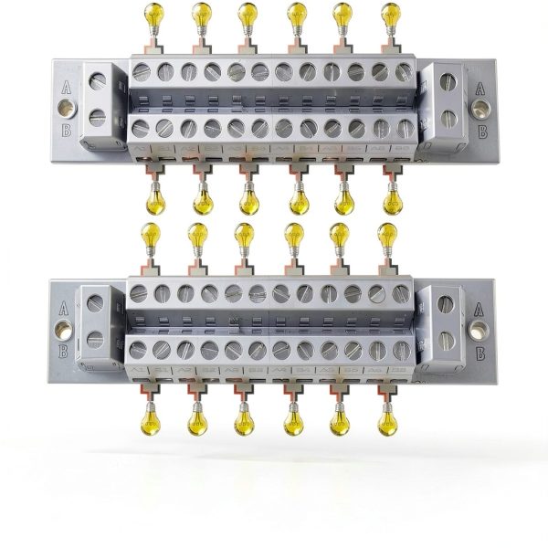 16 Amp 2x12 Terminal Block Module by Tanbupu – Nylon & Copper-3