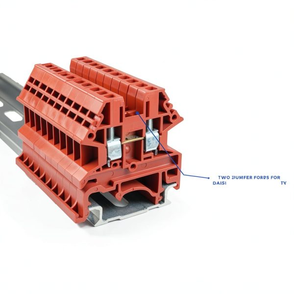 Dinkle Red DK2.5N-RD Terminal Block 20A UL 600V 12 to 22AWG Pack 100-1