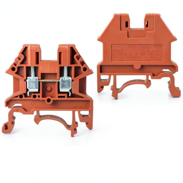 Dinkle Red DK2.5N-RD Terminal Block 20A UL 600V 12 to 22AWG Pack 100-4